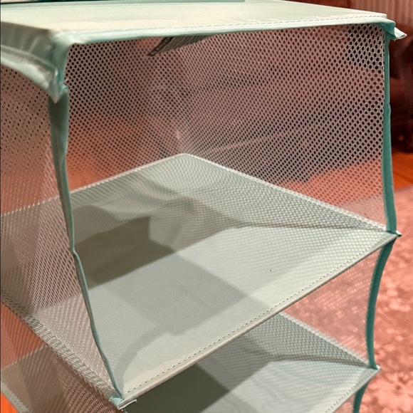 Teal Hanging Organizer for handbags/shoes/scarves/sweaters - Picture 3 of 15